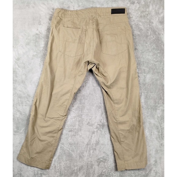 Black Diamond Pants Men's M Brown Belted Cotton Blend Climbing Hiking Camping - Picture 2 of 16